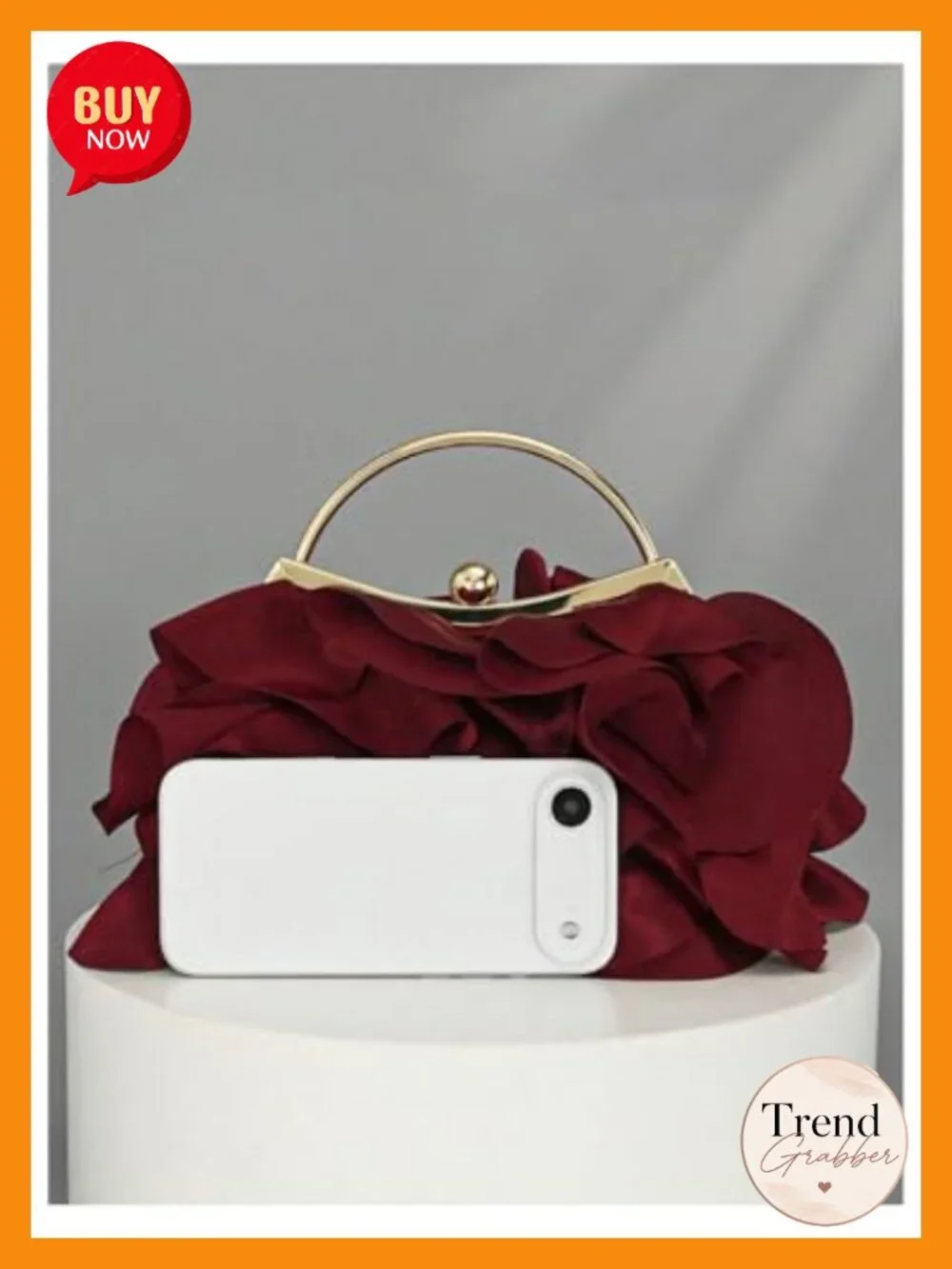 Satin Clutch Purse Formal Evening Handbag Chain Strap Shoulder Bag